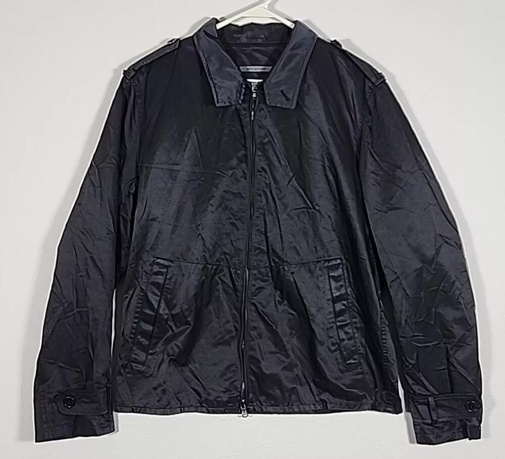 John Varvatos Men's Lightweight Black Jacket Size M Medium